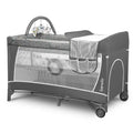 lionelo Flower   Lettino da viaggio e box 2 in 1 con fasciatoio, per neonati e bambini da 0 a 36 kg, altezza materasso a 2 livelli, pareti in rete, ingresso laterale, barra dei giocattoli, LockGuard : Amazon.it: Prima infanzia