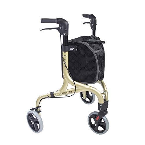 NRS Healthcare NRS Freestyle   Rullo a 3 ruote, colore: Oro champagne, 5 kg : Amazon.it: Informatica