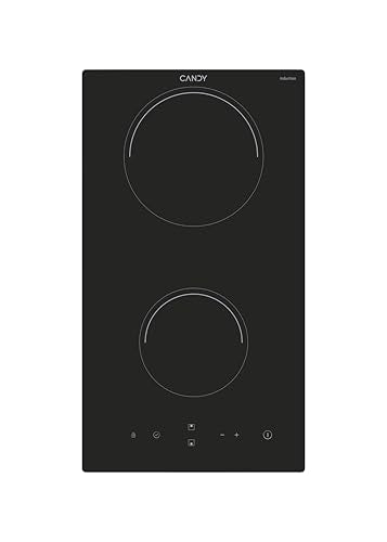 Candy Comfort Piano Cottura a Induzione 2 Fuochi in Vetroceramica, Pannello di Controllo Touch Centrale, Timer Programmabile, Blocco di Sicurezza, 28,8 x 52 x 5,5 cm, Nero   CDI 30/G3 : Amazon.it: Grandi elettrodomestici