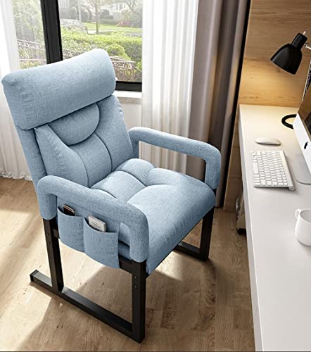 Poltrona moderna Wingback con poggiapiedi per anziani comfort in blu ideale per soggiorno, casa, ufficio e piccoli spazi : Amazon.it: Casa e cucina