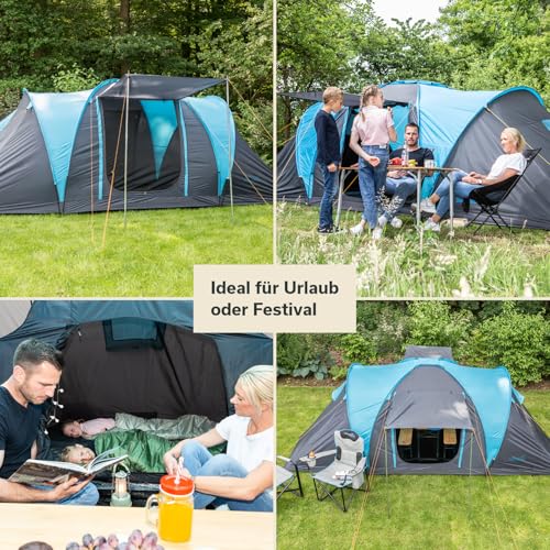 Skandika Hammerfest 4 persone   Tenda de campeggio familiare   zanzariera   2x cabine da letto (con pavimento cucito) : Amazon.it: Sport e tempo libero