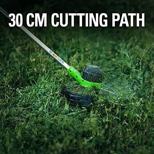 Greenworks 40V Tagliabordi a Batteria per Giardini Medi, Altezza Regolabile, Ampiezza di Taglio 30cm, Filo di Nylon da 1,65mm con Autofeed, Batteria 40V 2Ah e Caricabatterie, Garanzia 3 Anni G40LTK2 : Amazon.it: Giardino e giardinaggio