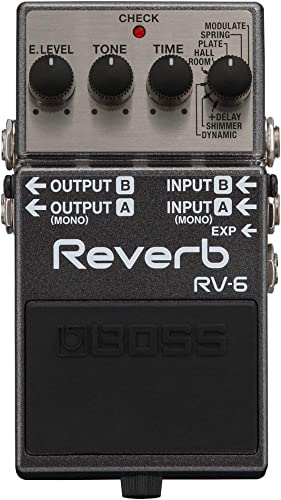 BOSS RV 6 Pedale di Riverbero per Chitarra, otto modi sonori, suoni di riverbero di livello superiore con semplici controlli : Amazon.it: Strumenti Musicali
