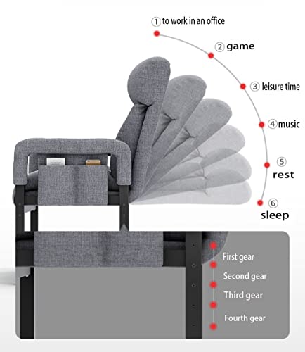 Poltrona moderna Wingback con poggiapiedi per anziani comfort in blu ideale per soggiorno, casa, ufficio e piccoli spazi : Amazon.it: Casa e cucina