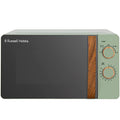 Russell Hobbs RHMM713MG N   Microonde manuale con maniglia e quadrante effetto legno, 17 litri, colore: Verde opaco : Amazon.it: Casa e cucina