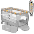 Lionelo STEFI Plus   Lettino da viaggio 2 in 1 con materasso a 2 livelli, lettino per neonati e bambini da 0 a 36 kg, ingresso laterale, rete traspirante, sicurezza LockGuard, ruote, facile da piegare : Amazon.it: Prima infanzia
