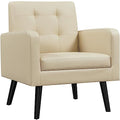 Yaheetech 1 poltrona per orecchie con comodo schienale imbottito, portata fino a 136 kg, per soggiorno/camera da letto, colore beige : Amazon.it: Casa e cucina