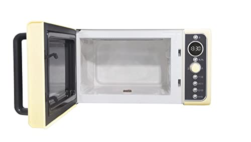 Candy Divo Forno a Microonde Vintage con Grill, 25 Litri, 900W, 6 Programmi di Cottura, Funzioni Crisp e Defrost, Child Lock, App hOn, Libera Installazione, 48,3 x 42,5 x 28,1 cm, Avena   DIVO G25CC : Amazon.it: Casa e cucina