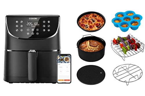 COSORI 5.5L Friggitrice ad Aria WiFi, Friggitrice Senza Olio, Air Fryer con 11 Programmi, Funzione Keep Warm, LED Touch Screen, Tempo eTemperatura Regolabili   6 Pezzi Accessori Airfryer : Amazon.it: Commercio, Industria e Scienza