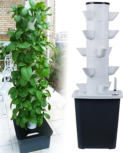 Torre idroponica da 30 baccelli, sistema di coltivazione idroponica da giardino per erbe, frutta e verdura, kit di coltivazione aeroponica con pompa idratante, vasi a rete, timer per erbe, frutta : Amazon.it: Giardino e giardinaggio