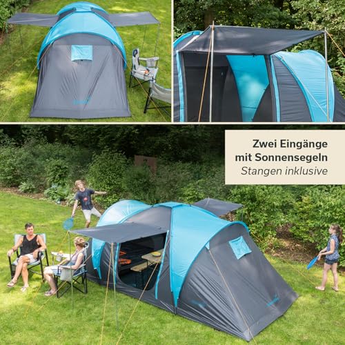 Skandika Hammerfest 4 persone   Tenda de campeggio familiare   zanzariera   2x cabine da letto (con pavimento cucito) : Amazon.it: Sport e tempo libero