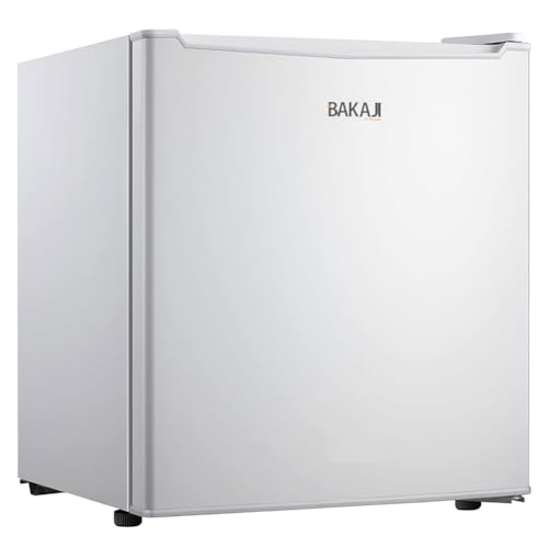 BAKAJI Frigo Bar Mini Frigorifero 4 Scomparti Capacita' 45 LT Hotel Casa Ufficio Studio Campeggio Dimensione 49 x 44 x 49 cm Colore Nero e Silver (Bianco) : Amazon.it: Grandi elettrodomestici