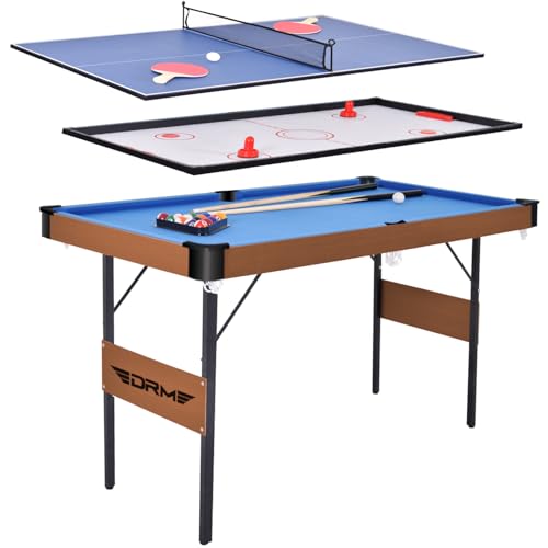 OYE Tavolo da gioco 3 in 1 combinato, tavolo da biliardo pieghevole, tavolo da hockey, tavolo da ping pong con tutti gli accessori : Amazon.it: Sport e tempo libero