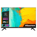 Hisense 32" LED HD Ready 32A4FG, Smart TV VIDAA 4.2, Audio 2.0 12W, Controlli vocali Alexa, Tuner DVB T2/S2 HEVC 10, lativù, Telecomando RaiPlay, Nero : Amazon.it: Elettronica
