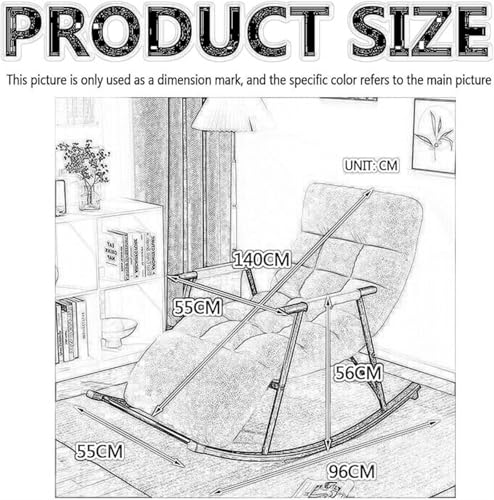 Sedia a dondolo moderna per soggiorno, con poggiagambe e schienale regolabile, in tessuto tecnico traspirante, per camera da letto, comoda sedia a dondolo da giardino, con braccioli e tasche laterali : Amazon.it: Casa e cucina