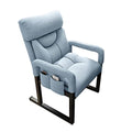 Poltrona moderna Wingback con poggiapiedi per anziani comfort in blu ideale per soggiorno, casa, ufficio e piccoli spazi : Amazon.it: Casa e cucina