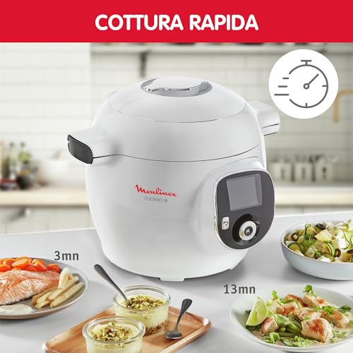 Moulinex CE851A Cookeo   Multicooker con 150 Ricette Pre impostate, 1600 W, Capacità 6 Litri, 2 6 Persone, Robot da Cucina Multifunzione con 6 Modalità Cottura Automatica, Avvio Ritardato : Amazon.it: Casa e cucina