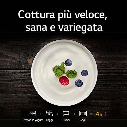 LG MH7265DPS Forno Microonde Smart Inverter con Grill al Quarzo, 32 Litri, 1200 W, Programmi Automatici, Livelli di Potenza Regolabili, Piatto Microonde Crispy Incluso   Nero 30.7 x 54.4 x 44.1cm : BLOCK: Amazon.it