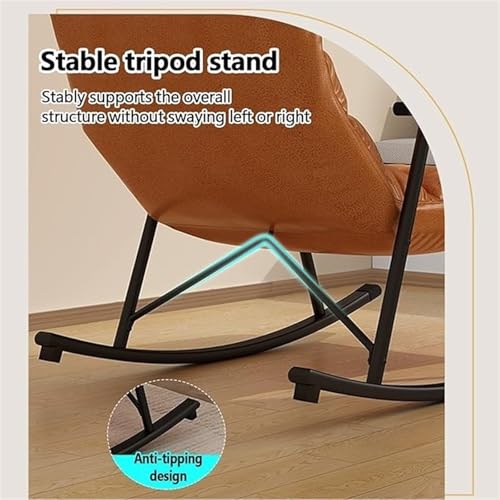 Sedia a dondolo moderna per soggiorno, con poggiagambe e schienale regolabile, in tessuto tecnico traspirante, per camera da letto, comoda sedia a dondolo da giardino, con braccioli e tasche laterali : Amazon.it: Casa e cucina