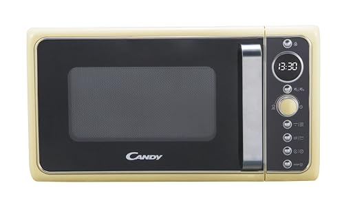 Candy Divo Forno a Microonde Vintage con Grill, 25 Litri, 900W, 6 Programmi di Cottura, Funzioni Crisp e Defrost, Child Lock, App hOn, Libera Installazione, 48,3 x 42,5 x 28,1 cm, Avena   DIVO G25CC : Amazon.it: Casa e cucina