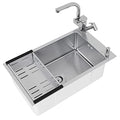 RTYHN Lavandino Cucina 1 Vasca,Lavello da Incasso 45×38cm,Big Bowl Lavello con Set di Drenaggio,per Giardino, Garage, Bagni, Officina, Fabbrica Industriale : Amazon.it: Fai da te