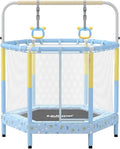 LEJUMP Trampolini Elastici per Bambini Ø 130/140cm, Tappeto Elastico da Giardino, con Rete di Sicurezza, Certificato TÜV Süd GS (Felicità, 140cm con barra e anelli) : Amazon.it: Sport e tempo libero