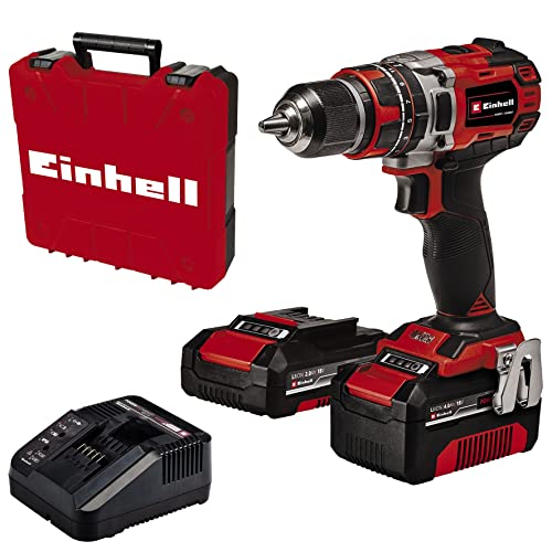 Einhell TE CD 18/50 Li i BL Power X Change   Trapano avvitatore a percussione a percussione wireless (Li Ion, 18 V, 50 Nm, motore senza carbone, con 1 batteria da 2,0 Ah e 1 batteria da 4 Ah PXC   : Amazon.it: Fai da te