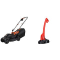 BLACK DECKER ?BEMW351 Tagliaerba Elettrico Ampiezza Taglio 32 Cm, Capacità Di Raccolta 35 Litri, Nero Arancione &amp; Tagliabordi Ampiezza taglio 23 cm, Impugnatura Singola 250 W, GL250 QS : Amazon.it: Giardino e giardinaggio