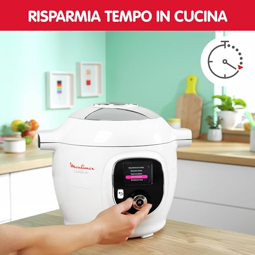Moulinex CE851A Cookeo   Multicooker con 150 Ricette Pre impostate, 1600 W, Capacità 6 Litri, 2 6 Persone, Robot da Cucina Multifunzione con 6 Modalità Cottura Automatica, Avvio Ritardato : Amazon.it: Casa e cucina