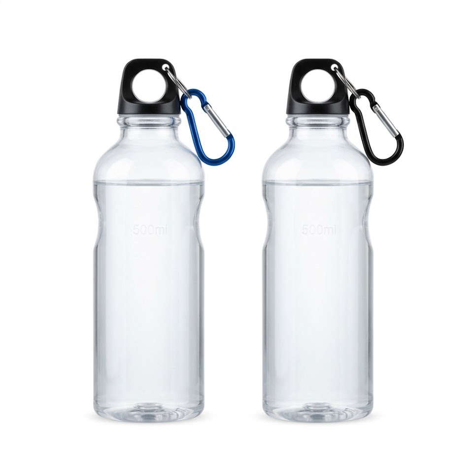 Qwertovo - Bottiglie d'acqua 500ml (2 pz), portatili anti-perdita per sport e viaggi